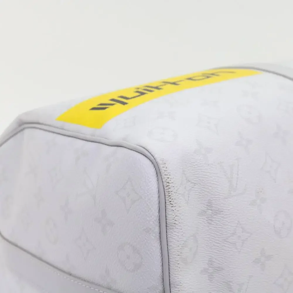 LOUIS VUITTON Monogram White Keepall Bandouliere 50 Bag M44643 - Picture 16 of 16